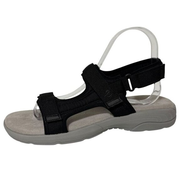 Easy Spirit Trish 2 Black Sport Sandals Adjustable Slingback Women's Size 9 - Picture 1 of 16